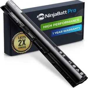 NinjaBatt Pro Battery M5Y1K for Dell Inspiron 14 15 17 5000 3000 Series 5558 5555 5755 5559 3558 3451 3551 5758 5758 5551 5755 5458 WKRJ2 HD4J0 GXVJ3 07G07 6YFVW K185W - Premium Cells [2600mAh/40Wh]