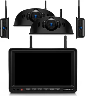 ZEROXCLUB 4 CAM 1080P 7" IPS Monitor Wireless RV Backup Camera System ZEROXCLUB 4 CAM 1080P 7" IPS Monitor Wireless RV Backup Camera System
