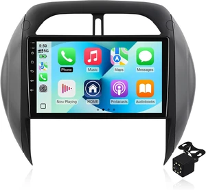 2+64G Android 14 Double Din Car Stereo for Toyota RAV4 2003-2005 with 9 Inch Touchscreen Radio Built-in Wireless Carplay/Android Auto/GPS/Bluetooth/FM/AUX-in/Steering Wheel Controls/Backup Camera 2+64G Android 14 Double Din Car Stereo for Toyota RAV4 2003-2005 with 9 Inch Touchscreen Radio Built-in Wireless Carplay/Android Auto/GPS/Bluetooth/FM/AUX-in/Steering Wheel Controls/Backup Camera