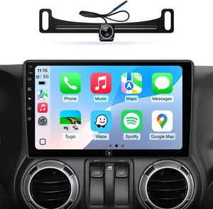 Car Radio for Jeep Wrangler JK Dodge Ram, Wireless CarPlay Android Auto Car Radio for Jeep Wrangler JK Dodge Ram, Wireless CarPlay Android Auto