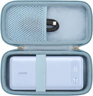 khanka Case for Anker Power Bank, 20,000Mah 87W,Hard Travel Bag Fits for Anker 20K 87W Battery Charger(A1383),Case OnlyBlue khanka Case for Anker Power Bank, 20,000Mah 87W,Hard Travel Bag Fits for Anker 20K 87W Battery Charger(A1383),Case OnlyBlue