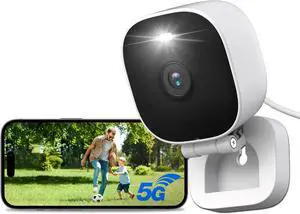 Vimtag Security Camera Outdoor 2.5K, 2.4G/5G Smart Wi-Fi Cameras for Home Security with Color Night Vision, Motion Activated Spotlight/Siren, IP66,2-Way Audio, Support Cloud/512G SD Card Storage,Wired