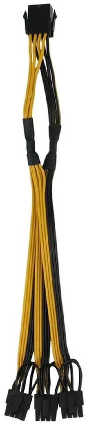 ATX 12V CPU 8 Pin To 3X 8Pin (6+2) Pin PCI-E Male Splitter Power Extension Adapter Cable For Graphics Card