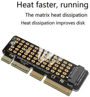 M.2 NVME To PCI-E 4.0 Adapter Card M.2 M-KEY Slot Supports 1U Server