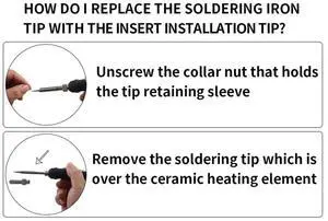 Heat Insert Nut Iron Tip Heat Set Insert Tips Soldering Iron Tips M2 M2.5 M3 M5 M6 Brass Thread Embedded Kit