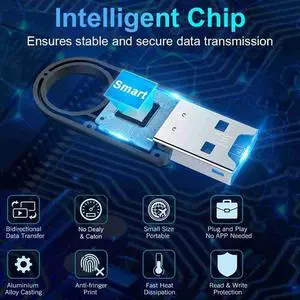 Flash Memory TF Card Reader USB3.0 Adapter For TF SD PC Laptop Driving Recorder High-Speed Card Reader Universal Easy Ins