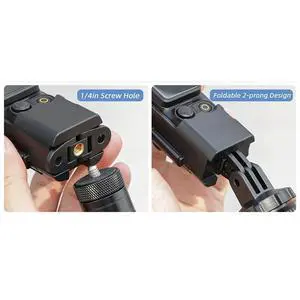 SUNNYLIFE For Osmo Pocket 3 Adapter Foldable Binaural Expansion Bezel Multifunctional Convenient Adapter Bracket Accessor