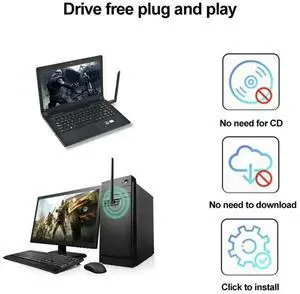 900Mbps 6 USB Adapter Bluetooth 5.4 AX900 USB Dongle 2.4G/5Ghz Wireless Network Card Ethernet Receiver Free Driver