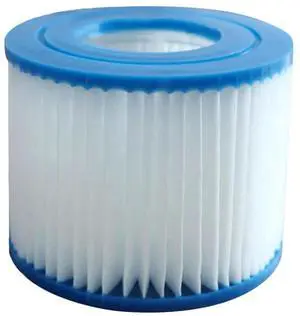 Type VI Hot Tub Filter Soft Rubber Ends Spa Filter Cartridge Reusable Pool Filter Replacement for Above Ground Pools