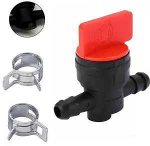 Clamp Petrol Tap + 2 Clamps Accessory Adapter Assembly Hose Part Replacement Tool Diesel Fitting For 6-8mm Garden