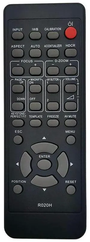 R020H Projector Remote Control for Hitachi Maxell MC-AW3506, MC-AX3506, MC-CW301, MC-CX301, MC-TW3006, MC-TW3006E