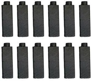 12pcs Carbon Brushes For Anchor Engine Electric Hair Dryer Replacement Set 4x5.5x17mm Power Tools Carbon Brushes Spare Parts