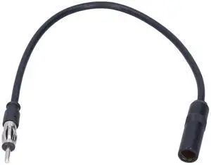 FM Radio Antenna Extension Wire Cable Cord Portable Universal Antenna Extender Cable Accessory for Car Radio Signal Boost Black