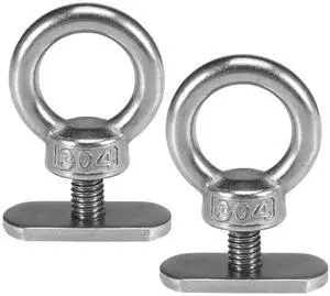 Stainless Steel Track Mount Kayak Tie Down Eyelet Track Mount Tie Up Eyelet Kayaking Mounting Replacement Kit Kayak Accessories