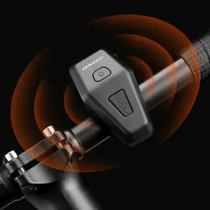 Electric Bike Bell with Anti-Theft Alarm Motorcycle Electric Horn USB Rechargeable Bike Warning Safety Bell Bike Accessories