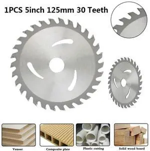 125mm Circular Saw Blade Wood Cutting Disc 30 Teeth 20mm Bore Speed 12000 RPM  Cutting Disc Woodworking Tools Accessory
