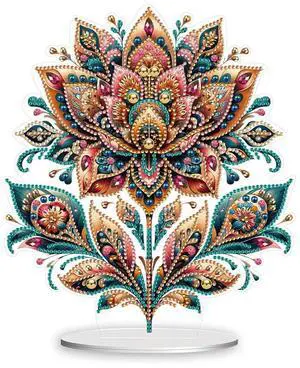 Diamond Painting Desktop Ornaments Kit Acrylic Diamond Painting Desktop Decorations Gorgeous Butterfly for Office Desktop Decor