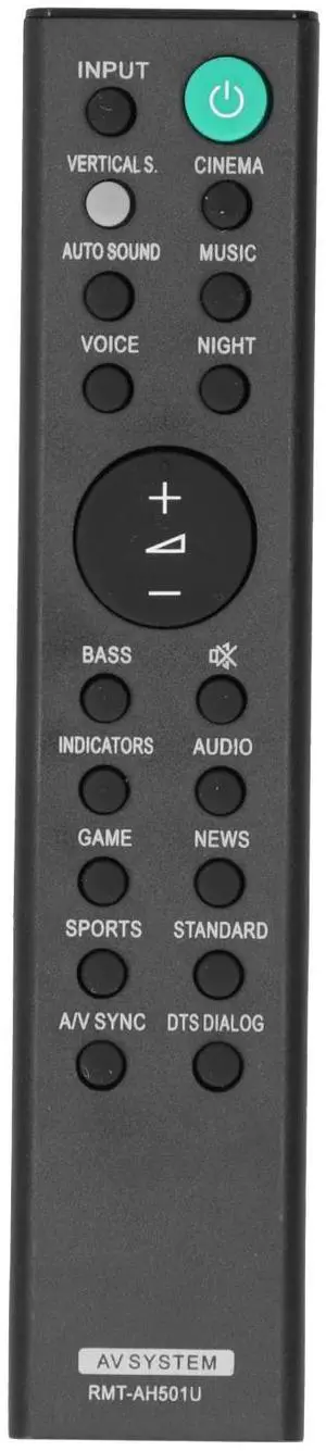 Portable RMT-AH501U Remote Control Replacement for Speaker HTX8500 High Compatibility Design Home Theater System