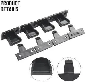 4 Pack Push In Fittings Press Fit Panel Clips Kitchen Plinth Fasteners Plastic Connection Fasteners Hardware Tool Accessory