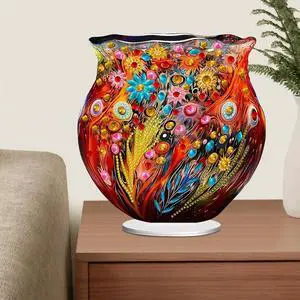 Acrylic Special Shape Flowers Diamond Art Paintings Kits Aesthetic Rhinestones Painting Kit Diamond Gem Art Vase for Home Decor