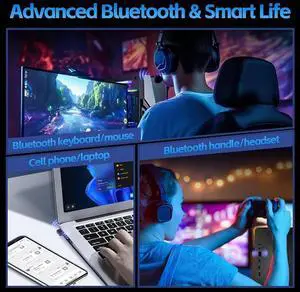 Bluetooth Adapter,USB Bluetooth 5.3 Dongle Portable Bluetooth Receiver For Mouse/Keyboard/Speakers/Headphones/Printer