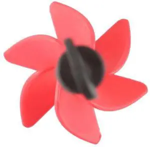 High-Paint Mixer Bit Red+Silver Steel 300mm Pigment Mixing Paddle Applicable Liquid Epoxy Resin