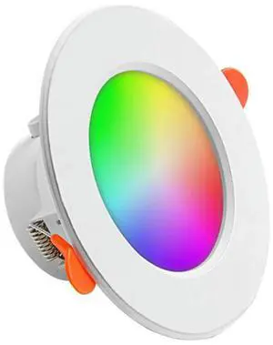 10W LED Downlight Bluetooth-Compatible RGB Spotlight 2700K-6500K Recessed Down Light for Living Room Bedroom Decor