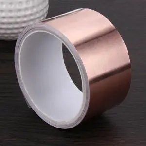 Hardware Copper Foil Tape Waterproof Grounding Copper Foil Tape Hardiness Heat-resisting Multi-function for Guitar EMI Shielding