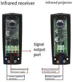 Infrared Sensor For Automatic Gate Door Safety Alarm 15M Photocell DC/AC 12~24V IP5 Waterproof