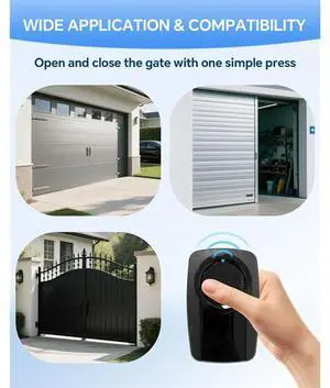 380UT 375UT Universal Garage Door Opener Remote For Chamberlain Klik5u-Bk2 Klik3u-Bk Clicker Remote