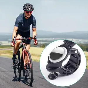 Mountain Bike Bell for AirTag Aluminium Alloy MTB Cycling Horn Anti-Theft Bike Handlebar Bell Bike Accessories