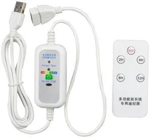 1.5M USB Remote Extension Cable With 2-12 Hour Timing For USB Fans And LED Lights 1.5M USB Remote Extension Cable With 2-12 Hour Timing For USB Fans And LED Lights