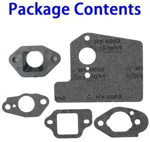 5Pcs Carburetor Insulator Gasket For Honda GCV190 GSV190 Engine Carburetor Muffler Gasket Carburetor Garden Tools