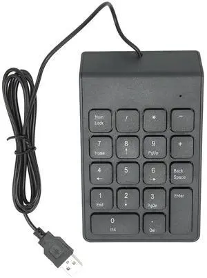 Mini Numeric Keyboard Numeric Keyboard Numeric Keyboard USB Mini 18 Keys Numeric Pad Suitable for PC Desktop Notebook Computers