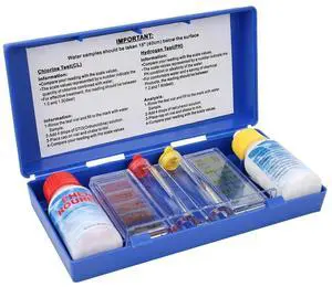 Professional PH Chlorine Water Test Kit Swimming Pool Tester Water Testing Box for Home Outdoor Pool Water Maintenance