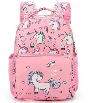 Cute Kindergarten Waterproof Backpack Cartoon Horse Girl Boy School Bags Satchel