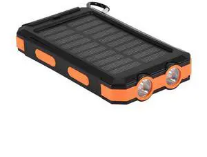 Protable 10000mAh Outdoor Fast Charge Solar Mobile Power Bank Case DIY Kit with Compass Power Bank Dual USB Portable No