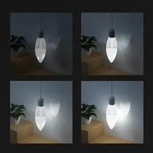 Tuya E14 Bulb Dimmable Five-Way Spiral Candle Bulb RGB Bulb Remote Control And Voice Control 7W