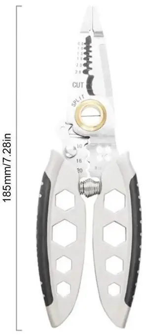 7 Inch Multifunctional Decrustation Plier Multipurpose Wire Stripper Repair Tool Pliers for Stripping Cutting Crimping 7 Inch Multifunctional Decrustation Plier Multipurpose Wire Stripper Repair Tool Pliers for Stripping Cutting Crimping