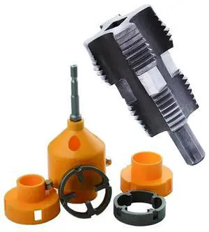 9pcs/Set PVC Pipe Threader Kit Pipe Threader Pipe Round Die 4/6 Points PPR Water -=Pipe -=Internal Thread Opener 9pcs/Set PVC Pipe Threader Kit Pipe Threader Pipe Round Die 4/6 Points PPR Water -=Pipe -=Internal Thread Opener