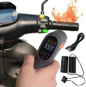 Electric Heated Grip Cover USB Anti Slip Scooter Moped Bar Hand Warmer 3 Gear Waterproof Handlebar Warmer Sleeves Anti Vibration