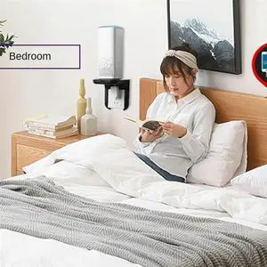 Wall Socket Rack No Punching Required Socket Shelf Suitable for Audio Brackets Bathroom Organizer White