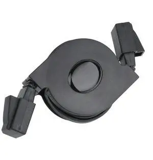 1pc 2m Adjustable Retractable CAT6 Ethernet Cable Stretch RJ45 Network Cord for Computer Laptop Router Gigabit Internet Black