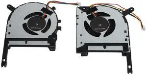 2pcs CPU GPU Cooling Fans Replacement for TUF FX505ge FX505gm FX505dt FX705 Gaming Laptop Heat Dissipation Overheating Fix
