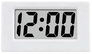 4X Mini Clock Triangle LED Screen Lectronic Digital Alarm Screen Desktop Clock For Home Office Table Bedroom Decor White