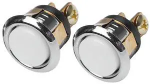 Gold Plated Doorbell Switch Alloy Material Led Light Retro Push Button For Decor Doorbell Set Replacement Accessory In Stock