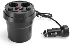 Cup Dual USB Car Charger with Wire Multifunction Fast Charging Cigarette Lighter USB Car Charger for Phone Tablet PC Car Travel Cup Dual USB Car Charger with Wire Multifunction Fast Charging Cigarette Lighter USB Car Charger for Phone Tablet PC Car Travel