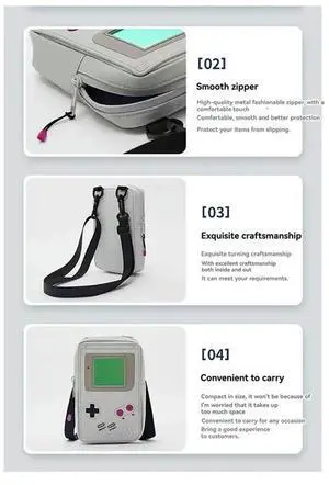 EVA Game Console Shaped Shoulder Bag Small Messenger Bag For Everyday Use Purse For Game Enthusiasts