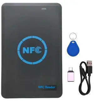 5-Band NFC Chip Reader/Writer +4XUID Keychain 125K 13.56M Copier HID Duplicator Tag Clone ID IC Keychain Key Copy