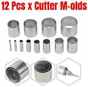 12Pcs/Set Hole Hollow Punch Cutter Set 3-32mm With Case Stainless Steel Round Hollow Hole Punch Modeling Tool Set